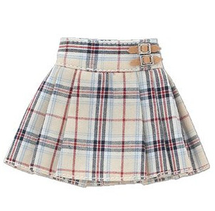 Preppy Pleated Skirt (Beige), Azone, Accessories, 1/6, 4560120203133